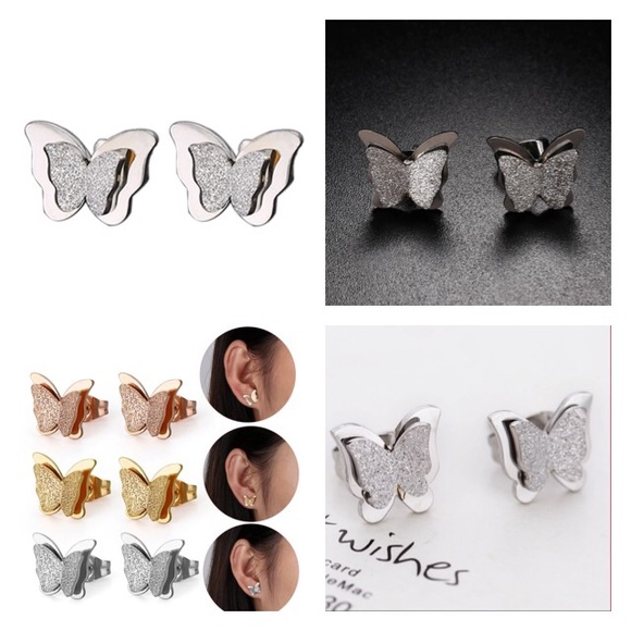 NEW!💙💎🦋BUTTERFLIES!!!🦋💎💙SILVERY!💍BEAUTIFUL! - Picture 7 of 8